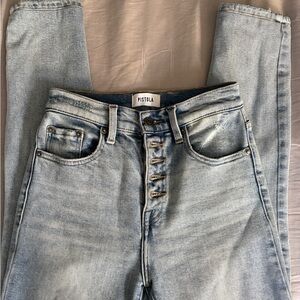 Pistola Blue Button-Fly Denim Jeans